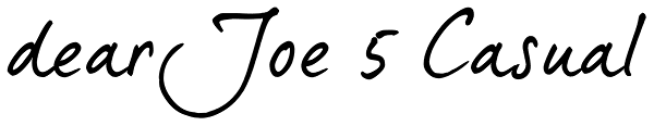 dearJoe 5 Casual Font