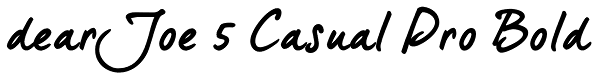 dearJoe 5 Casual Pro Bold Font