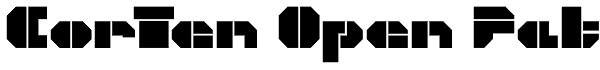 CorTen Open Fat Font