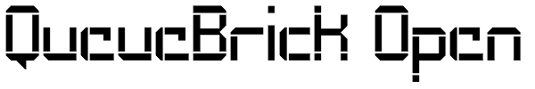 QueueBrick Open Font