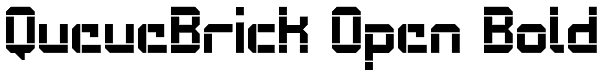 QueueBrick Open Bold Font