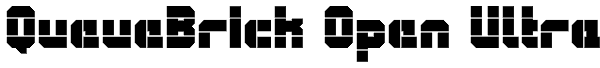 QueueBrick Open Ultra Font