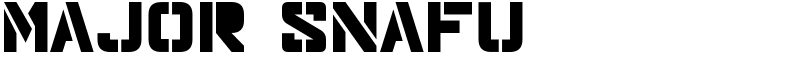 Major Snafu Font