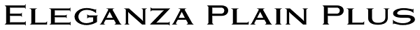 Eleganza Plain Plus Font