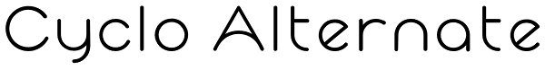Cyclo Alternate Font