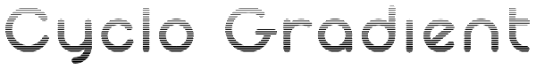 Cyclo Gradient Font