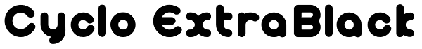 Cyclo ExtraBlack Font