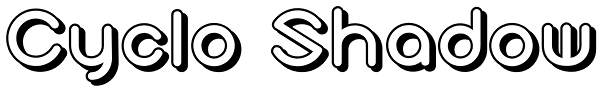 Cyclo Shadow Font