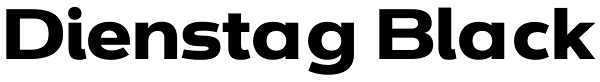 Dienstag Black Font