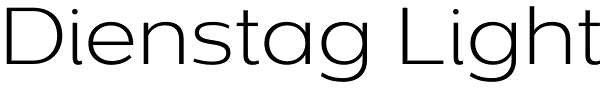 Dienstag Light Font