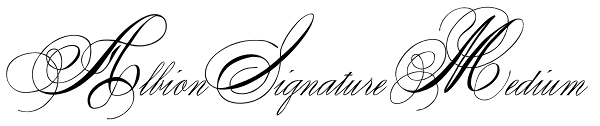 Albion Signature Medium Font