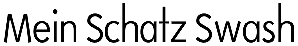 Mein Schatz Swash Font