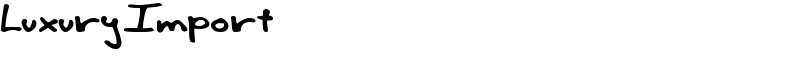 LuxuryImport Font