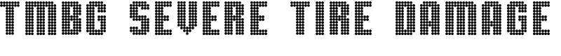 TMBG Severe Tire Damage Font