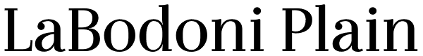 LaBodoni Plain Font
