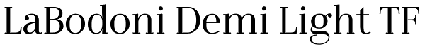 LaBodoni Demi Light TF Font