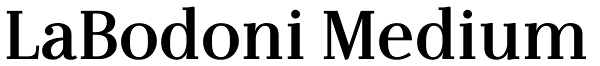 LaBodoni Medium Font