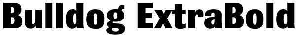 Bulldog ExtraBold Font