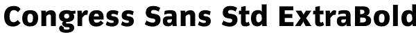 Congress Sans Std ExtraBold Font