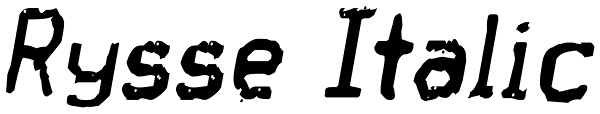 Rysse Italic Font