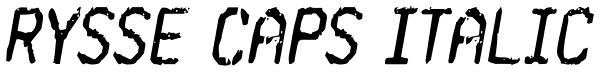 Rysse Caps Italic Font