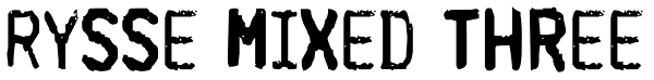 Rysse Mixed Three Font
