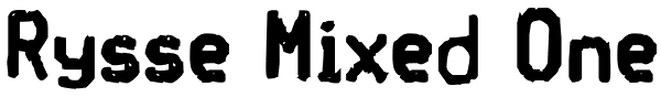 Rysse Mixed One Font