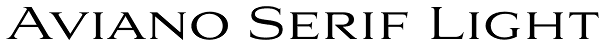 Aviano Serif Light Font