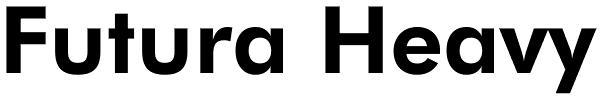 Futura Heavy Font