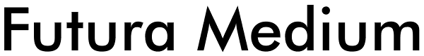 Futura Medium Font