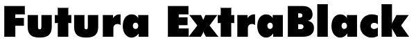 Futura ExtraBlack Font