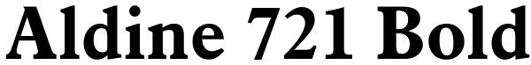 Aldine 721 Bold Font