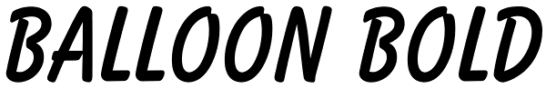 Balloon Bold Font