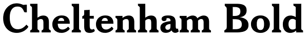 Cheltenham Bold Font