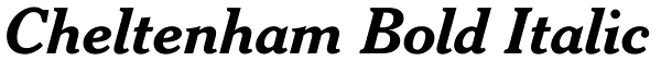 Cheltenham Bold Italic Font