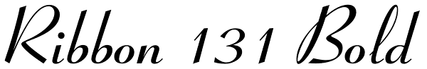 Ribbon 131 Bold Font