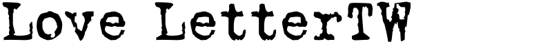 Love LetterTW Font