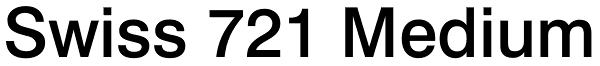 Swiss 721 Medium Font