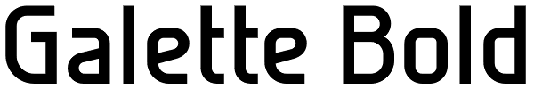 Galette Bold Font