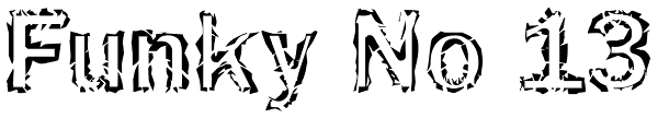 Funky No 13 Font