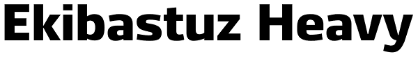 Ekibastuz Heavy Font