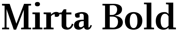 Mirta Bold Font