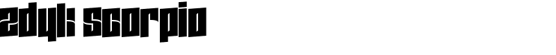 Zdyk Scorpio Font