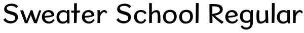 Sweater School Regular Font