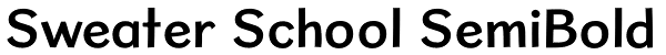 Sweater School SemiBold Font