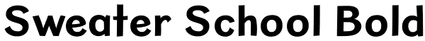 Sweater School Bold Font