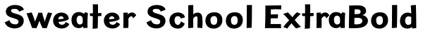 Sweater School ExtraBold Font