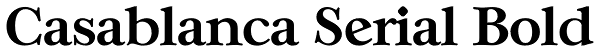 Casablanca Serial Bold Font