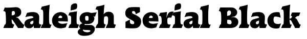 Raleigh Serial Black Font