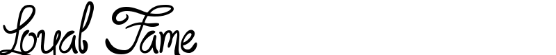 Loyal Fame Font